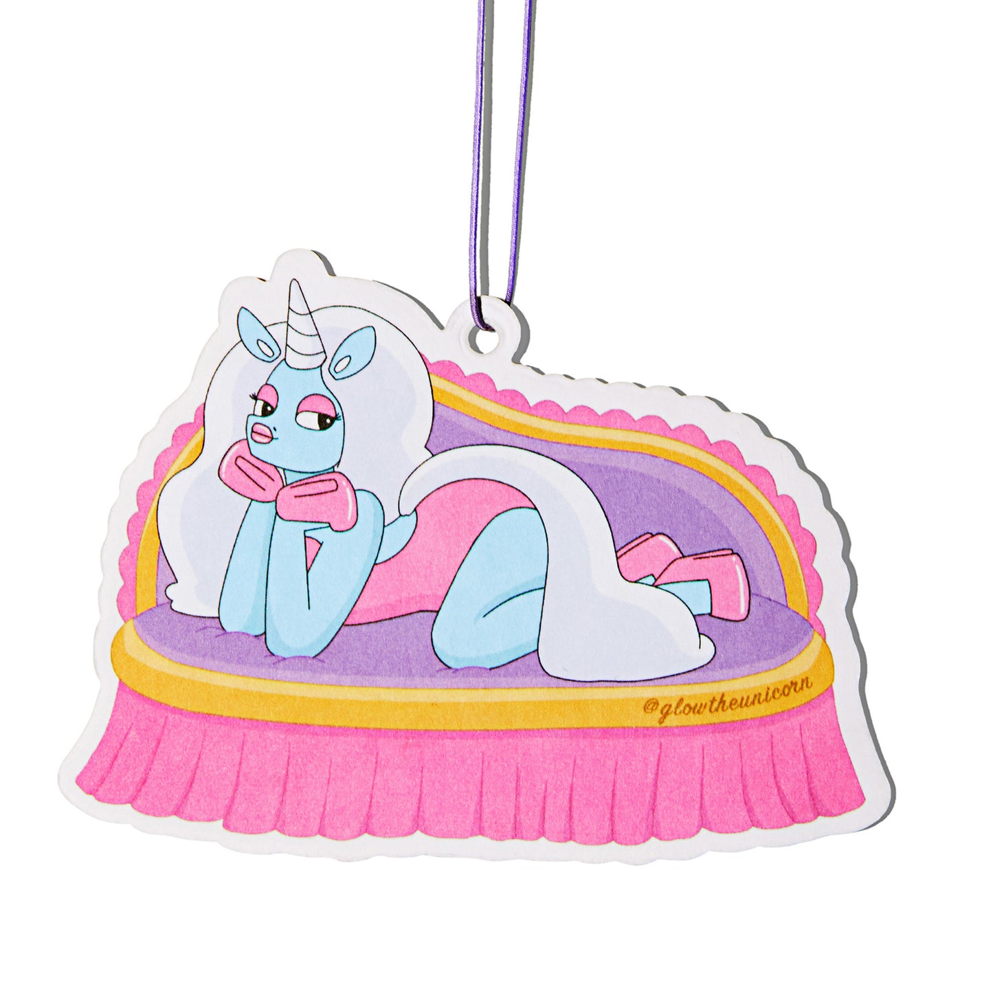 glow the unicorn air freshener in gardenia side 2