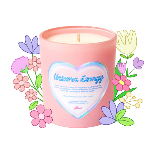 unicorn candle, unicorn energy candle 