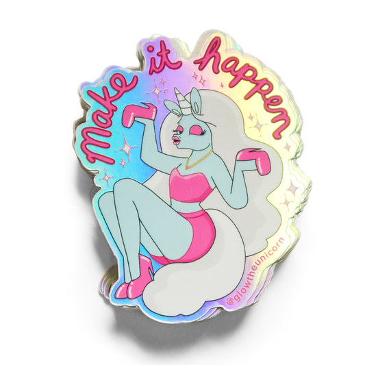 unicorn sticker make it happen pack