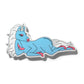 glow the unicorn blue sticker with heels 