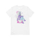 stunning unicorn shirt in white front