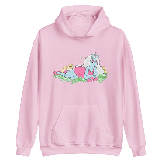 pink unicorn hoodie money