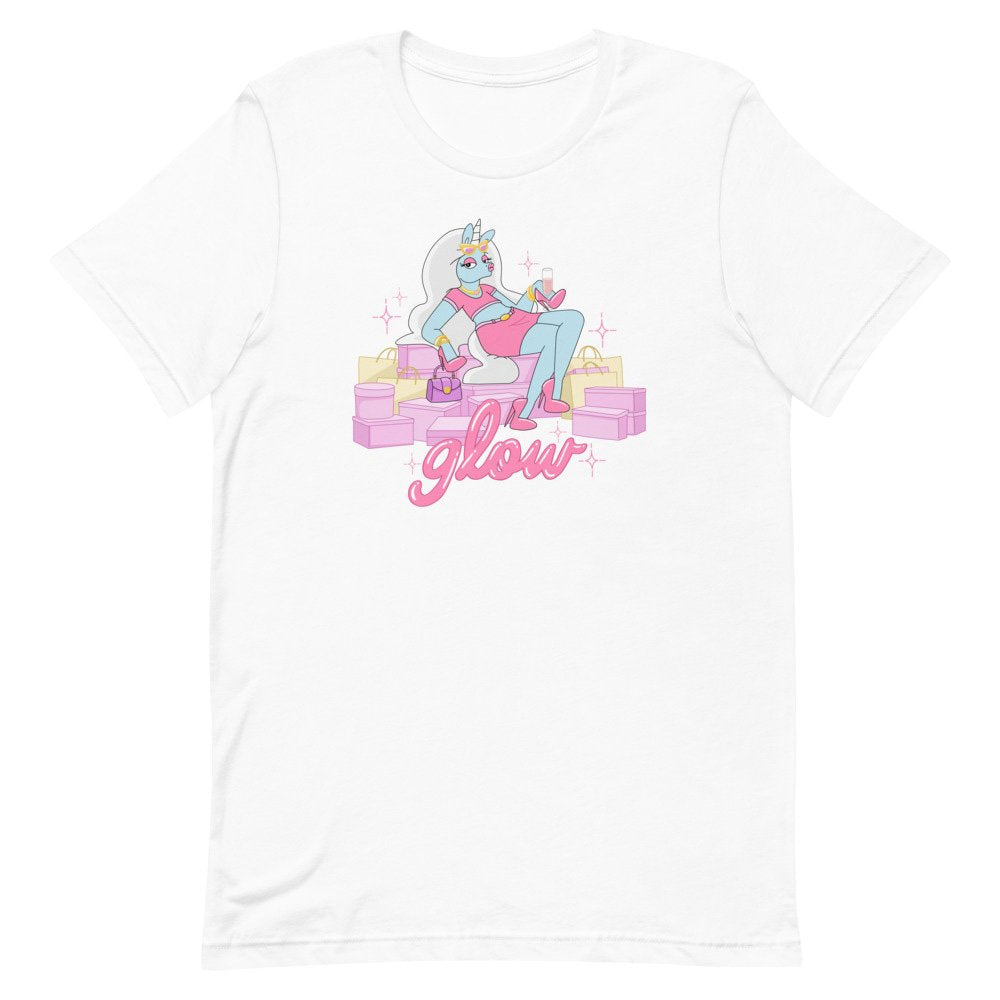 fabulous unicorn white t-shirt