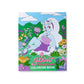 glow the unicorn coloring book front cover