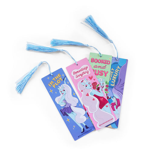 Booked & Busy Cardstock bookmark