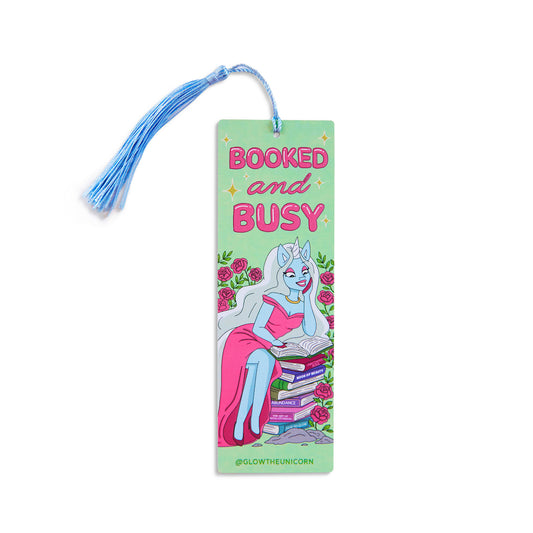 Booked & Busy Cardstock bookmark