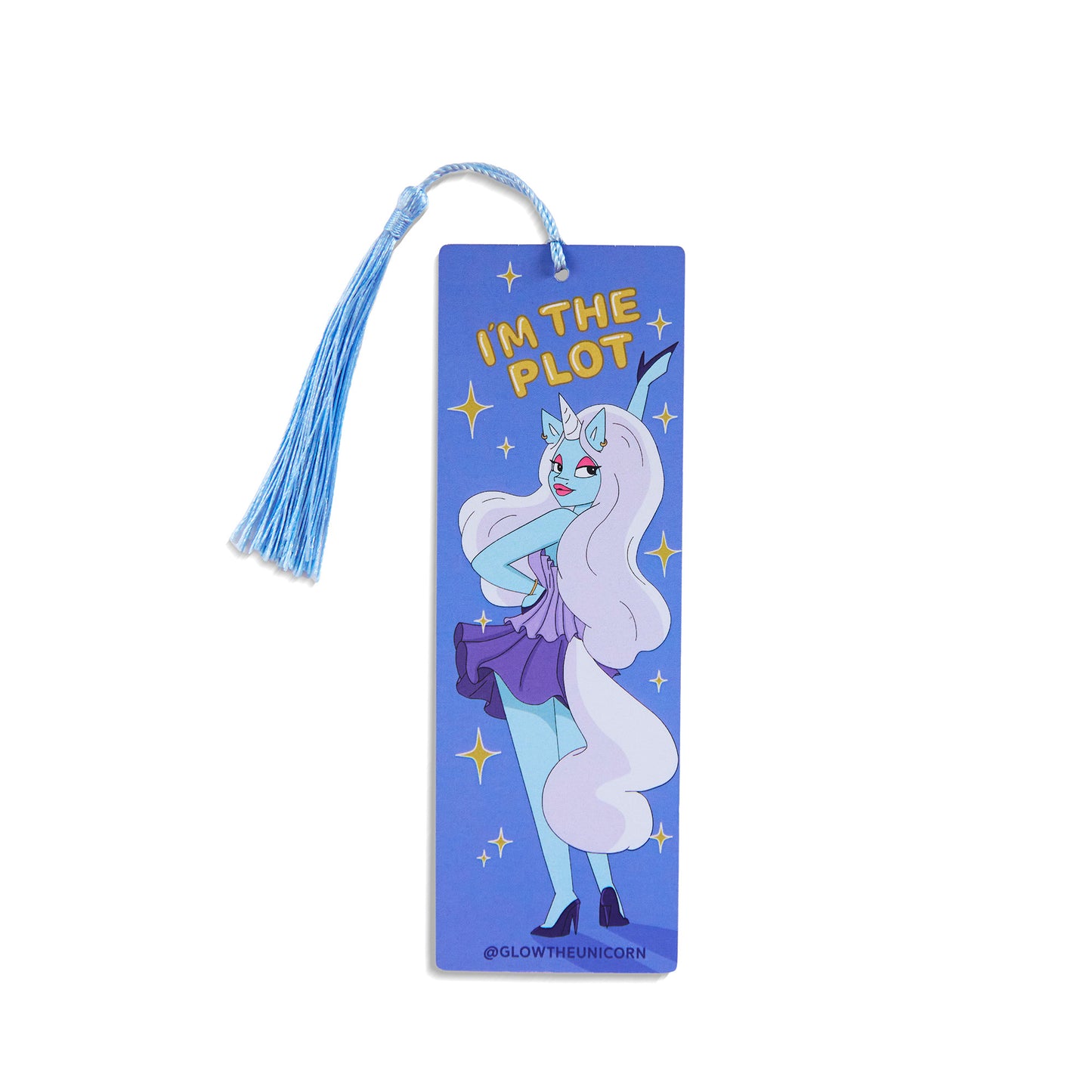I'm The Plot Cardstock bookmark