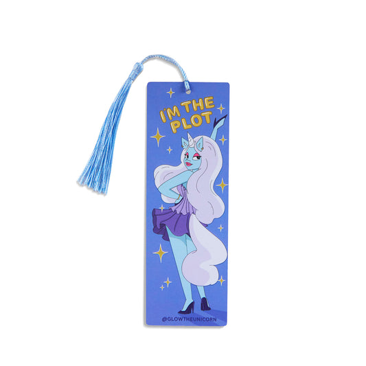 I'm The Plot Cardstock bookmark