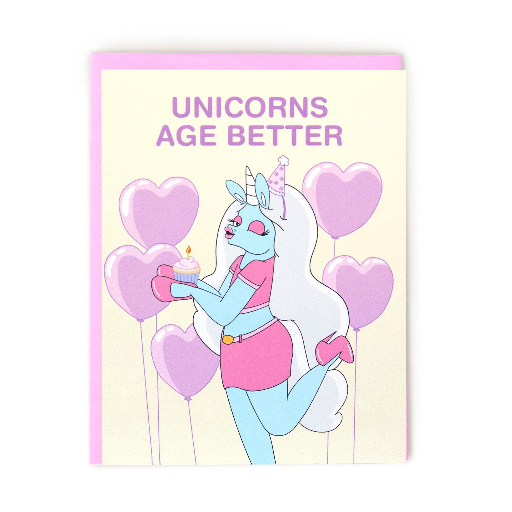 unicorn birthday greeting card