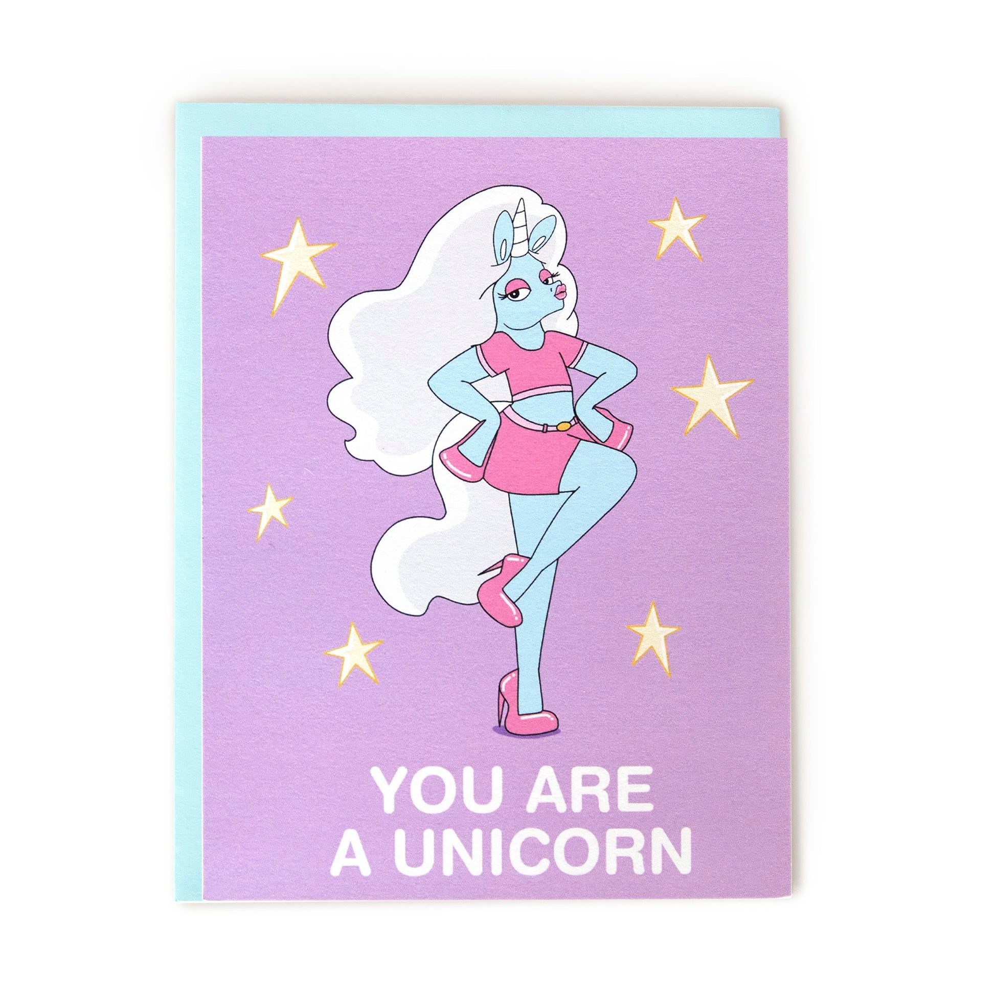 you are a unicorn greeting card