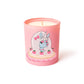 glow cake candle in pink jar