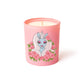unicorn rose pink candle