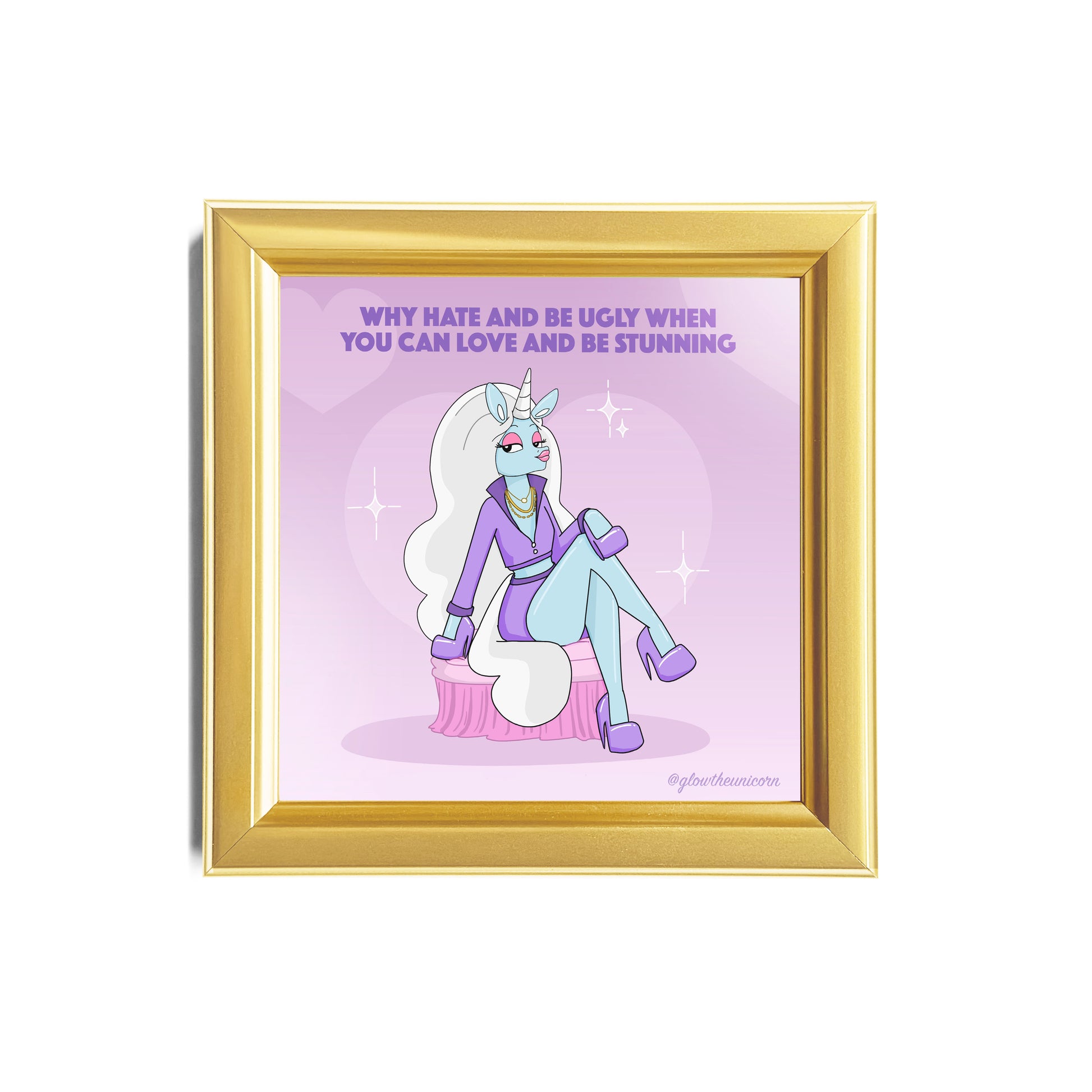 glow looking stunning in purple framed 5x5