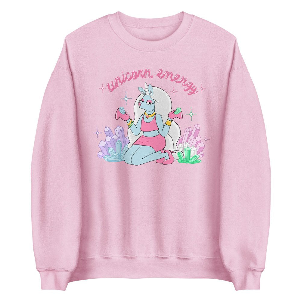 pink unicorn sweater unicorn energy