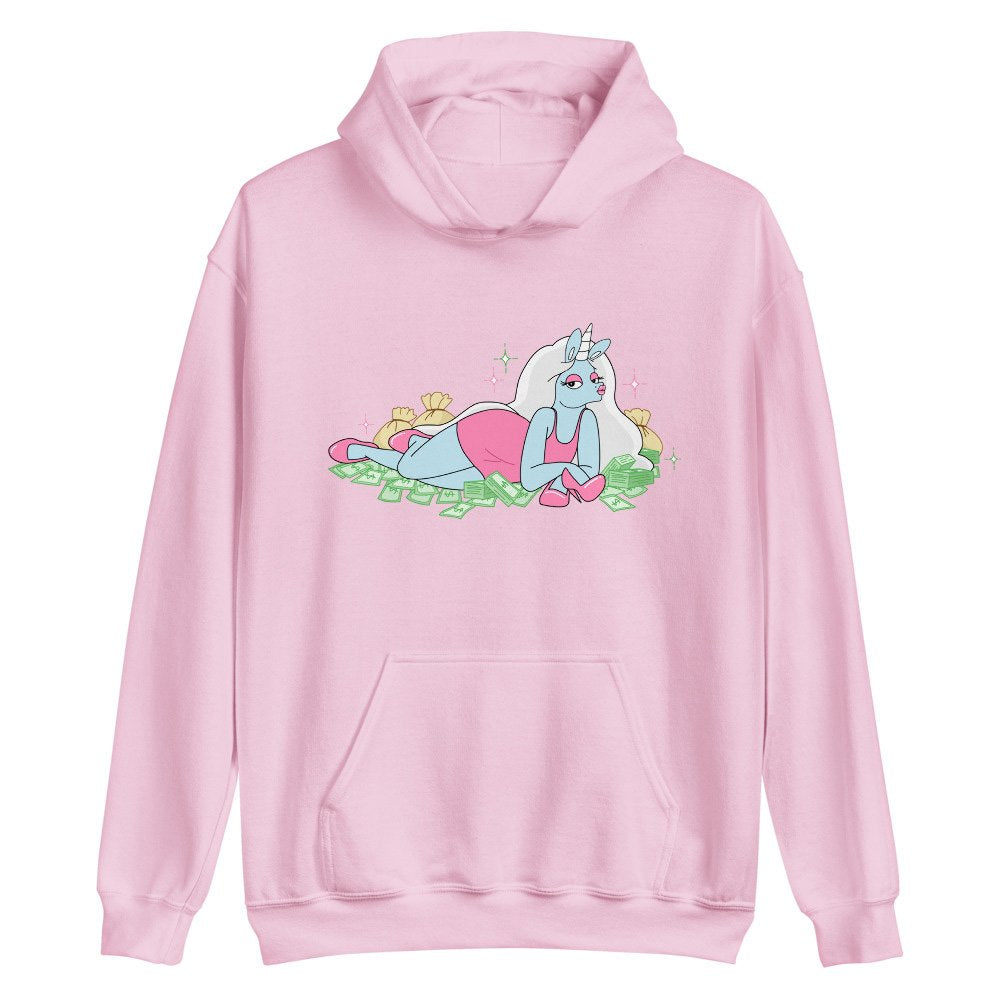 pink unicorn hoodie money