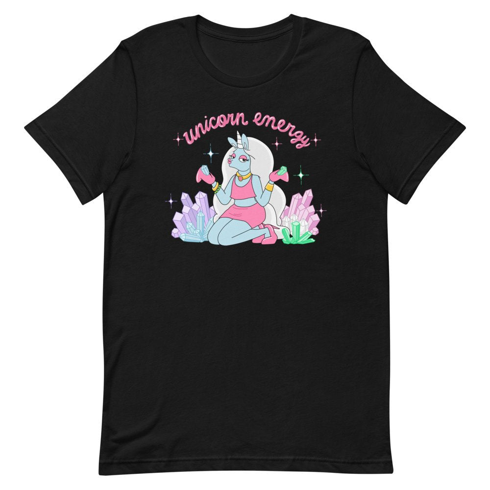 black unicorn t-shirt unicorn energy