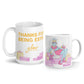 fabulous blue unicorn mug 